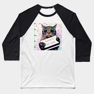 Valentine's Day Cat Kitty Baseball T-Shirt